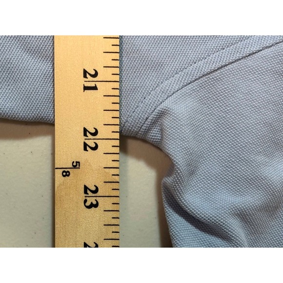 IZOD Mens Light Blue Short Sleeve Polo Shirt Embroidered Logo Size Large - Picture 9 of 10